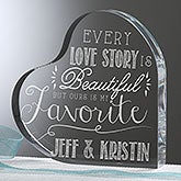 Personalized Romantic Heart Keepsake - Love Quotes - 15190