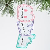 Personalized BFF Christmas Ornament - Best Friends Forever - 15207