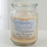 Personalized Scented Candle Jar - In Memory - 15228