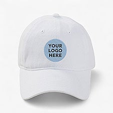 Personalized Logo Cap - White - 15243