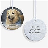Personalized Pet Christmas Ornament - 2-Sided Pet Photo - 15249