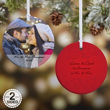 Personalized 2-Sided Photo Ornament - 15254