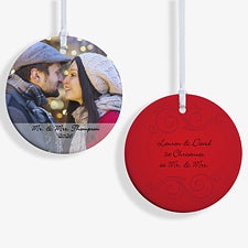 Personalized 2-Sided Photo Ornament - 15254