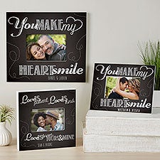 Personalized Photo Frame - You Make My Heart Smile - 15323