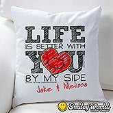 Personalized Love Throw Pillow - SmileyWorld - 15329