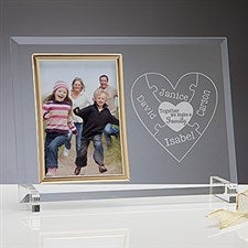 Personalized Glass Picture Frame - Together We Make A Family - 15369