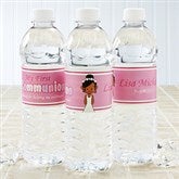 Personalized Water Bottle Labels - First Communion Girl - 15402