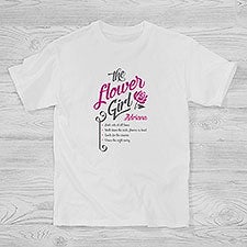 Personalized The Flower Girl T-Shirt - 15410