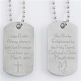 Personalized Religious Dog Tag Set - Confirmation - 15411