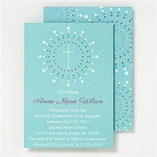 Personalized Religious Invitations - God Bless - 15506