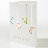 Personalized Romantic Greeting Card - Strings Of Love - 15518