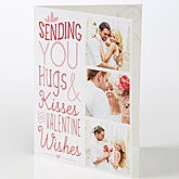 Personalized Photo Greeting Card - Hugs & Kisses - 15523