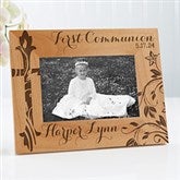 Personalized Religious Wood Picture Frame - First Communion - 15547