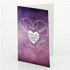 Personalized Greeting Card - We Love You To Pieces - 15582