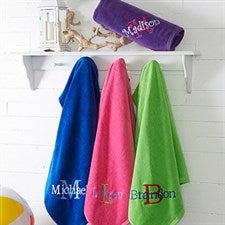 Personalized Kids Ice Cream Beach Towel Towel for Kids Monogram Towel Personalized Towel Custom Kids Towel 