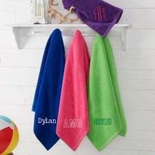 Embroidered Beach Towels - Colorful - 15601