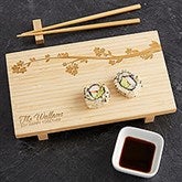 Personalized Sushi Board 3 Piece Set - Cherry Blossom - 15615