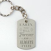 Personalized Dog Tag Keychain - Love Quotes - 15681