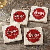 Design Your Own Personalized Tumbled Stone Coasters - 15755