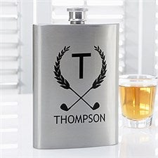 Personalized Premium Pocket Flask - Golf Pro - 15798