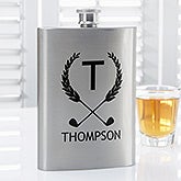 Personalized Premium Pocket Flask - Golf Pro - 15798