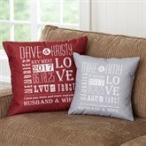 Romantic Personalized Throw Pillows - Our Life Together - 15829
