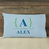 Personalized Kids Pillowcase - Name Bracket - 15831