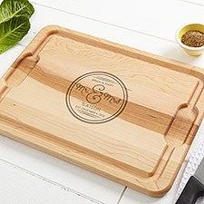 Personalized Maple Cutting Board - Circle Of Love - 15849