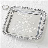 Personalized Mariposa String Of Pearls Wedding Tray - 15857