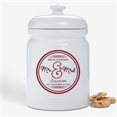 Personalized Wedding Cookie Jar - Circle Of Love - 15871