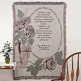 Personalized Mother's Day Afghan - My Mother, My Friend - 1589