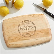 Personalized Bar Cutting Board - Circle of Love - 15913