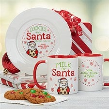 Personalized Christmas Cookies & Milk For Santa Collection - 15915