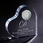 Engraved Heart Clock - The Heart Of Our Home - 15953