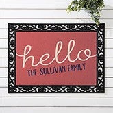 Personalized Greetings Doormat - 15965