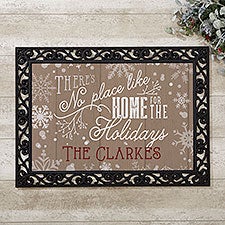 Personalized Holiday Doormats - No Place Like Home - 15971