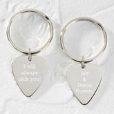 Personalized Guitar Pick Keychain - I Pick You - 15979