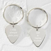 Personalized Guitar Pick Keychain - I Pick You - 15979