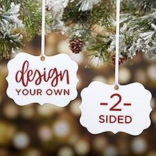 Design Your Own Personalized 1-Sided Wood Heart Ornament