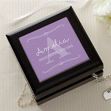 Personalized Girls Jewelry Box - My Name Means - 16093