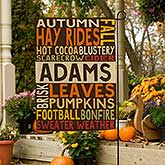 Personalized Fall Garden Flag - Fall Fun - 16100