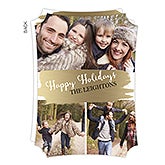 Personalized Photo Collage Christmas Cards - Holiday Glam - 16108