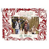 Personalized Flat Christmas Cards - Christmas Blessings - 16120