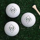 Personalized Golf Ball Set - Golf Pro Crest - 16132