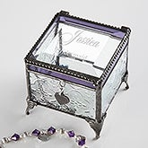 Personalized Vintage Jewelry Box - Wedding Reflections - 16133