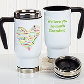 Personalized Commuter Mug - Heart Of Love - 16165