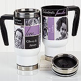 Personalized Photo Commuter Travel Mug - My Favorite Faces - 16167