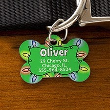 Personalized Christmas Dog ID Tag - 16194