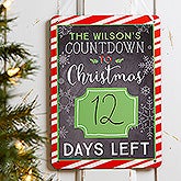 Personalized Christmas Dry Erase Sign - Christmas Countdown  - 16216