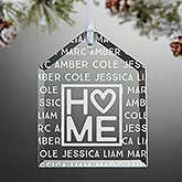 Personalized Family Ornament - Home Is Love - 16222